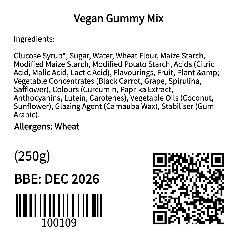 Vegan Gummy Mix (300g) Jar